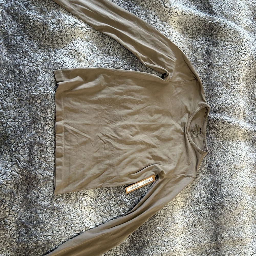 Long Sleeve Tan Shirt